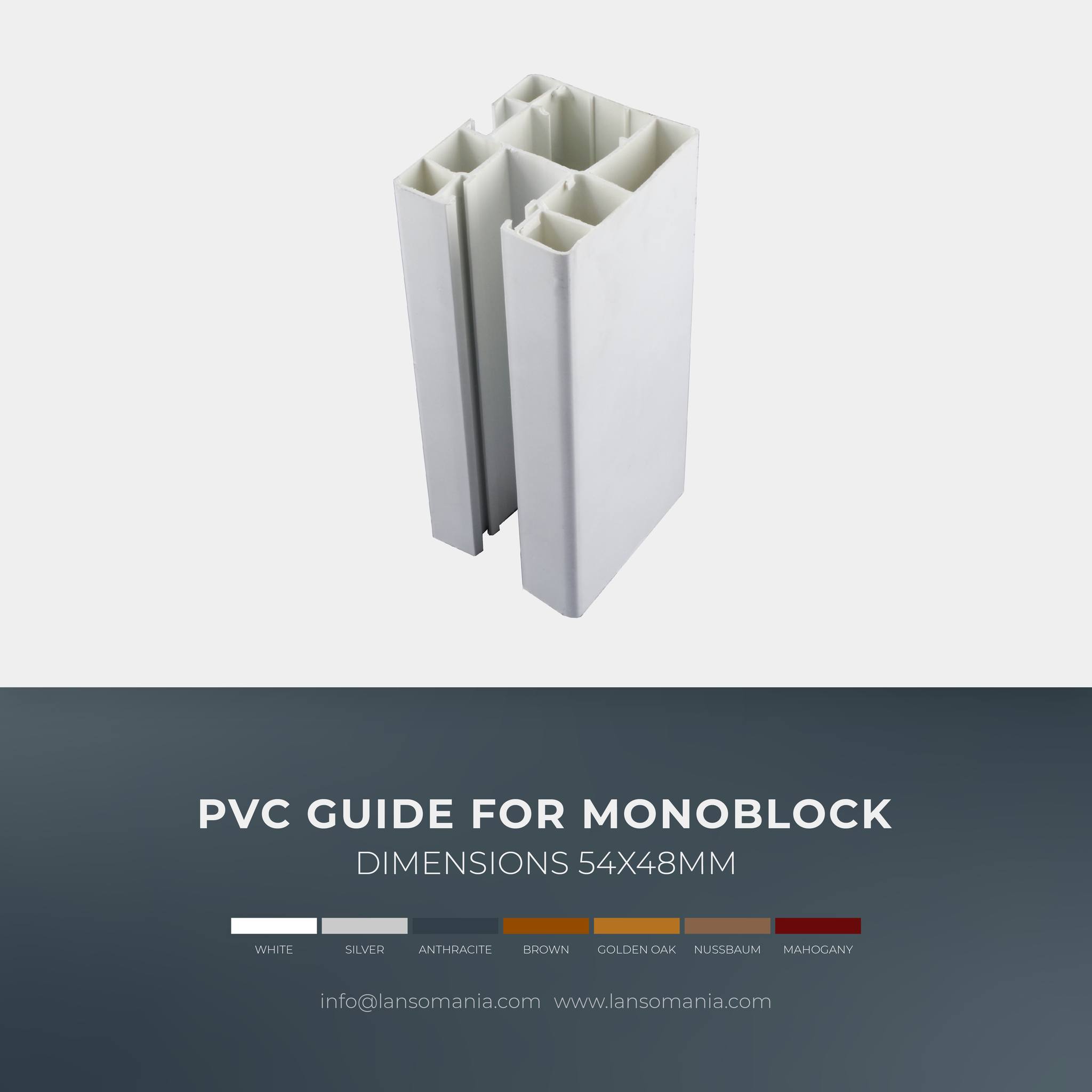 Pvc guide for monoblock