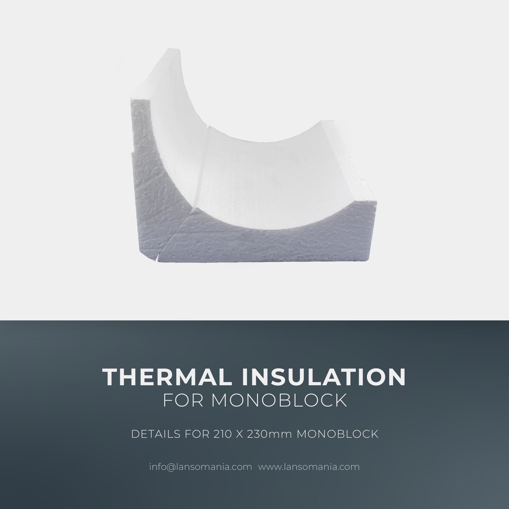 Thermal insulation for monoblock
