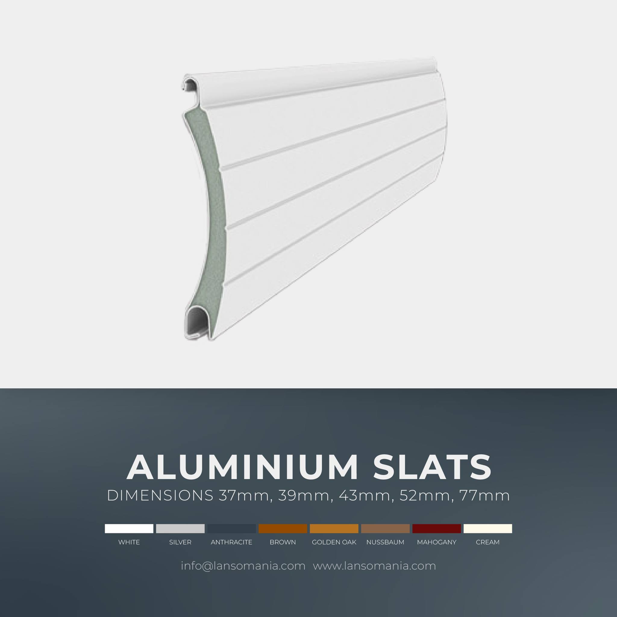 Aluminium slats