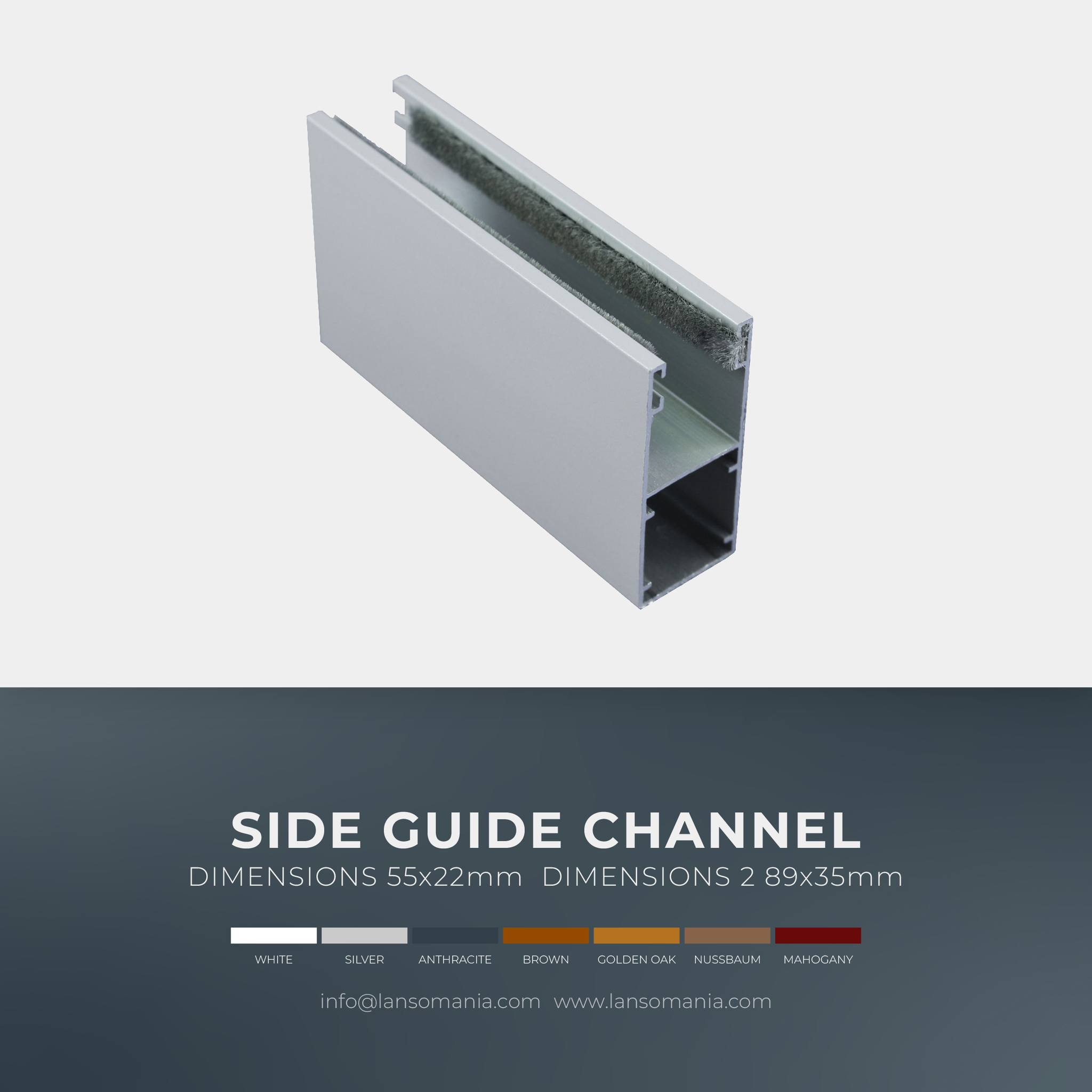 Side guide channel